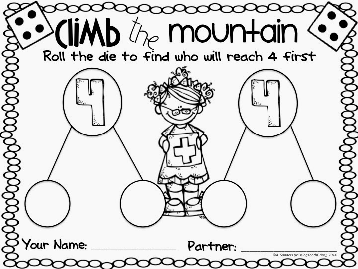 http://www.teacherspayteachers.com/Product/Climb-the-Mountain-A-Roll-The-Dice-Game-913201