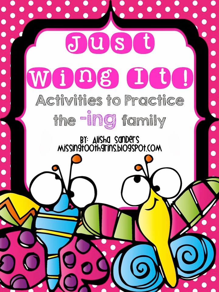 http://www.teacherspayteachers.com/Product/Just-Wing-It-Activies-to-Practice-the-ing-Word-Family-1100077