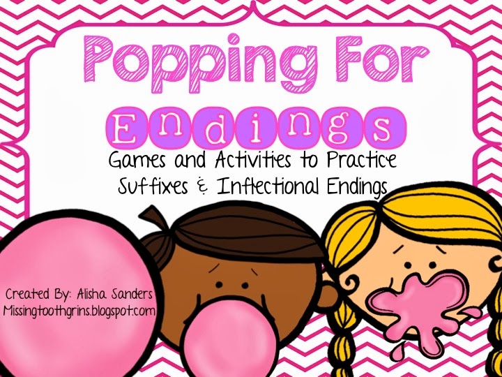 http://www.teacherspayteachers.com/Product/Popping-For-Endings-Games-Activities-for-Suffixes-Inflectional-Endings-1129278