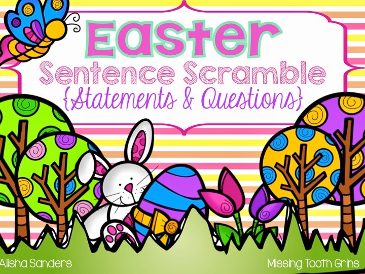 http://www.teacherspayteachers.com/Product/Easter-Sentence-Scramble-1208530