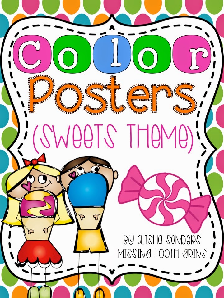 http://www.teacherspayteachers.com/Product/Color-Posters-Sweets-Theme-1277692