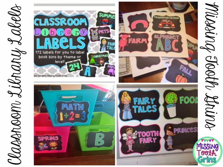 Make your classroom library pop with these bright colors! The labels are editable too!