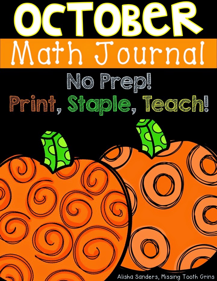 http://www.teacherspayteachers.com/Product/October-Math-Journal-No-Prep-1468419