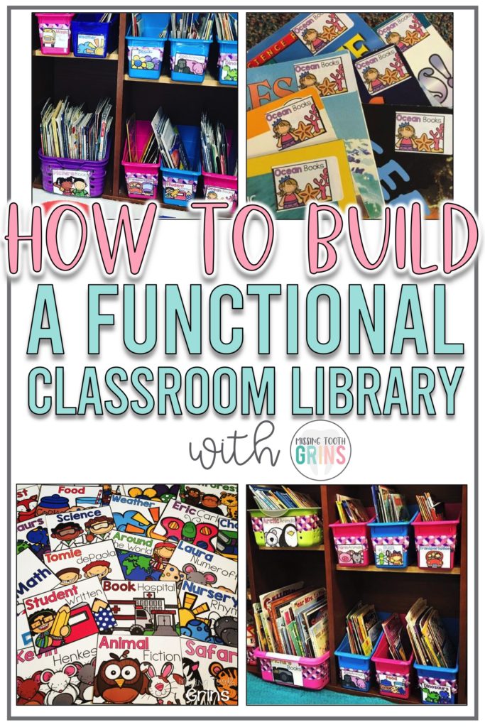 how to build and organize a classroom library