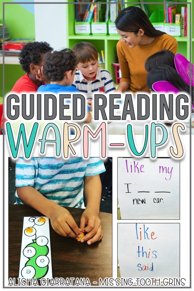 guided reading warm up
