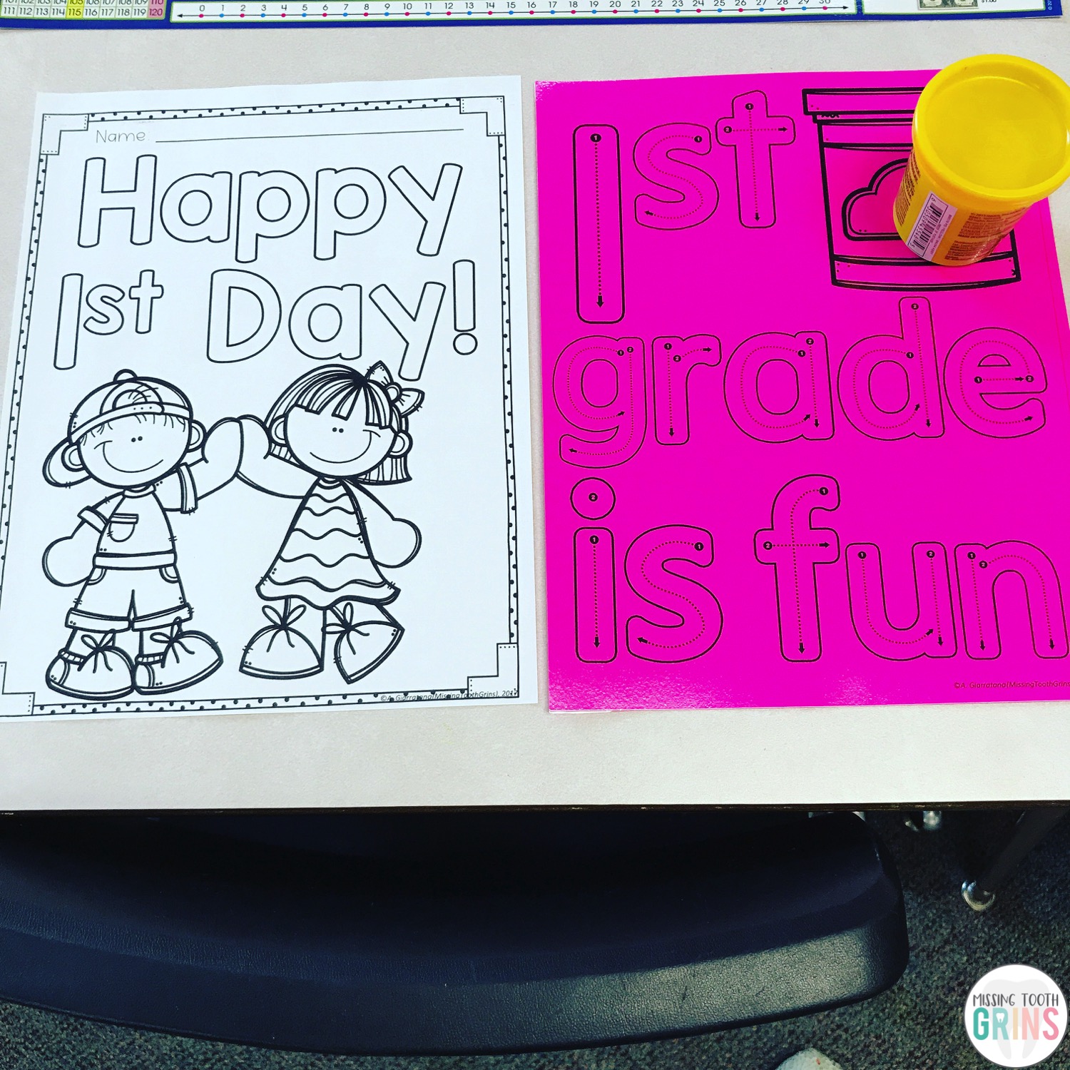 The First Week Of First Grade Plans - Missing Tooth Grins