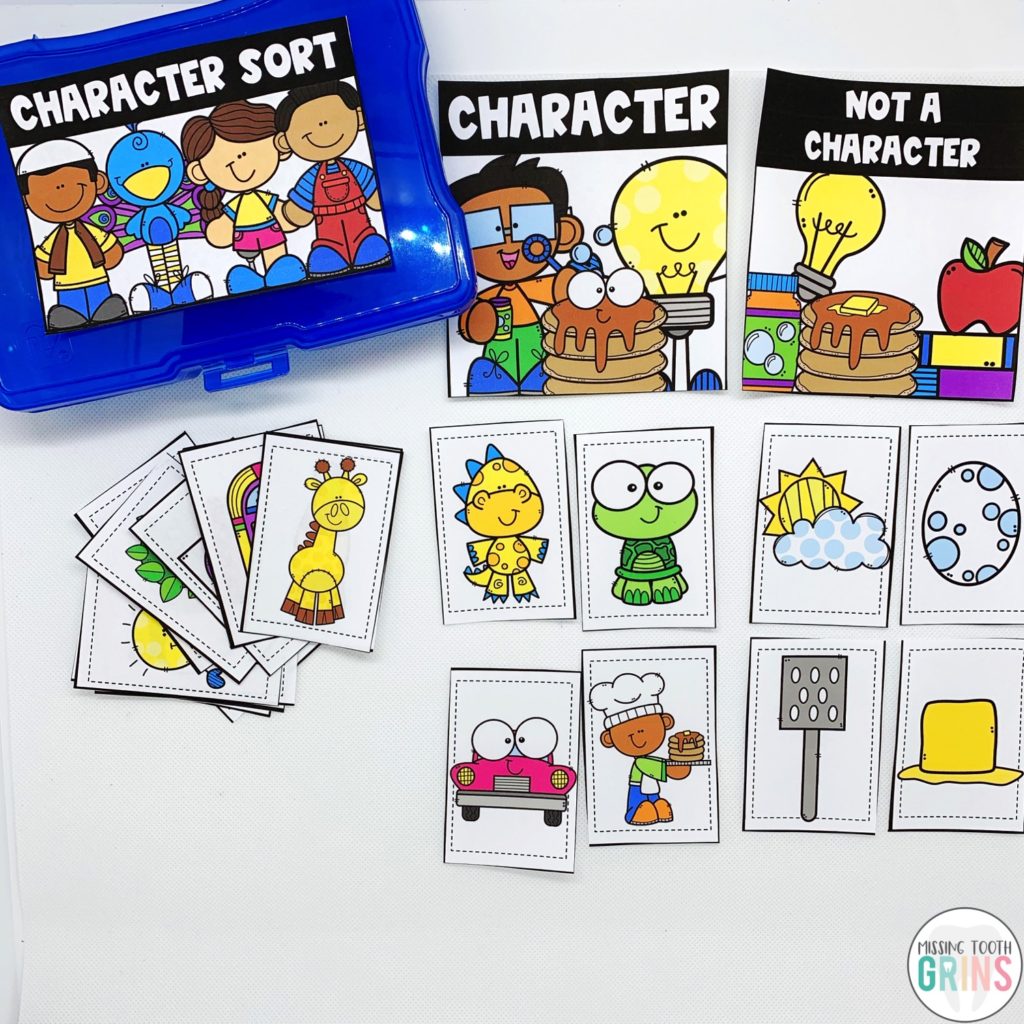 Main character and character traits are fun to teach in kindergarten, first grade, and second grade with these engaging activities and lesson plans. These worksheet alternatives are great for teaching whole group lessons. Anchor chart examples are includes and you can make bulletin boards with the craftivity as well. {kindergarten, 1st grade, 2nd grade}