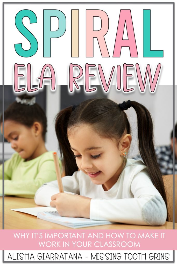 Spiral ELA Review is important for first grade students to practice the reading, writing, and grammar content they have been learning throughout the school year. Students can get further exposure to standards like nouns, verbs, adjectives, punctuation, capitals, and more! It is important to review common core state standards throughout the year so students get more practice and exposure to master their skills. 