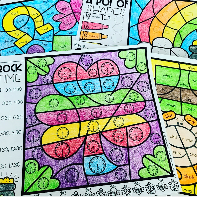 Check out these March resources for 1st grade! These fun activities include basketball, St. Patrick's Day, spring, and more! Teaching this month will be so much fun with these reading, math, and phonics activities! 
