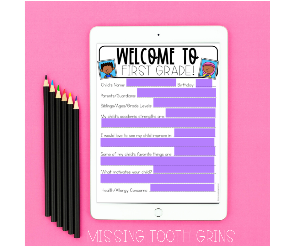 Are you thinking of hosting a virtual back to school night or meet the teacher this year? It can be done in a fun and easy way! This blog post walks you through the process of hosting a virtual open house night with many ideas for teachers. Everything mentioned in this post is housed on Google Slides and can be used in Google Classroom as well. Save paper and go digital! 