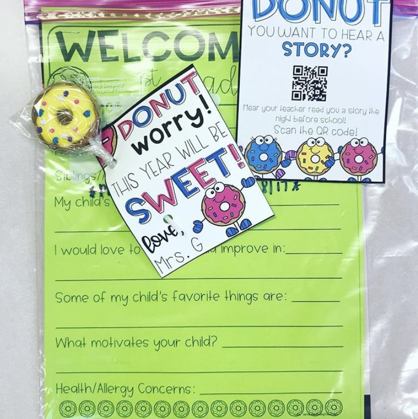 Read to your students before the first day of school! Record yourself reading a back to school book and make a QR code for your students to scan! A great way to build relationships and community before school even starts!