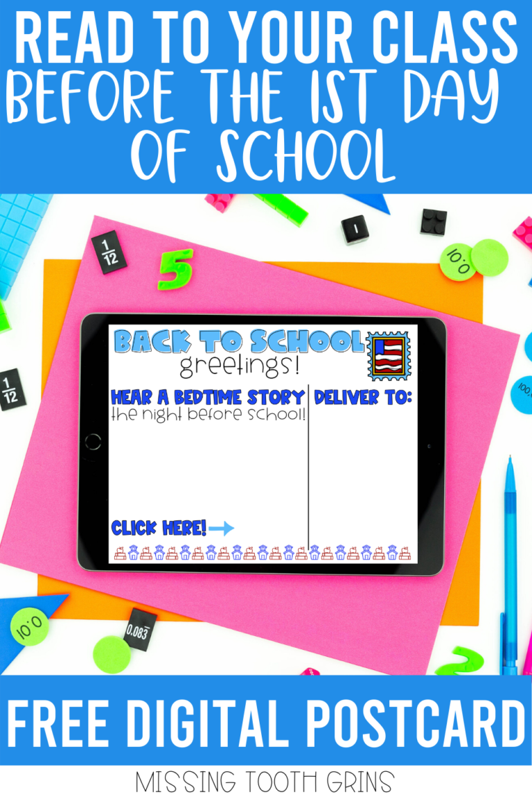 Digital Postcard For Back To School - Missing Tooth Grins