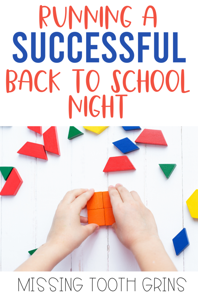 Back To School Night is an important event at the beginning of the school year! This blog post has 5 simple ideas for teachers to make it a wonderful and successful night! There's stations and directional signs for parents, student stations, ideas for siblings, and more! Check out the free welcome back sign to project on your whiteboard or Smart Board! {Meet The Teacher, Open House} 