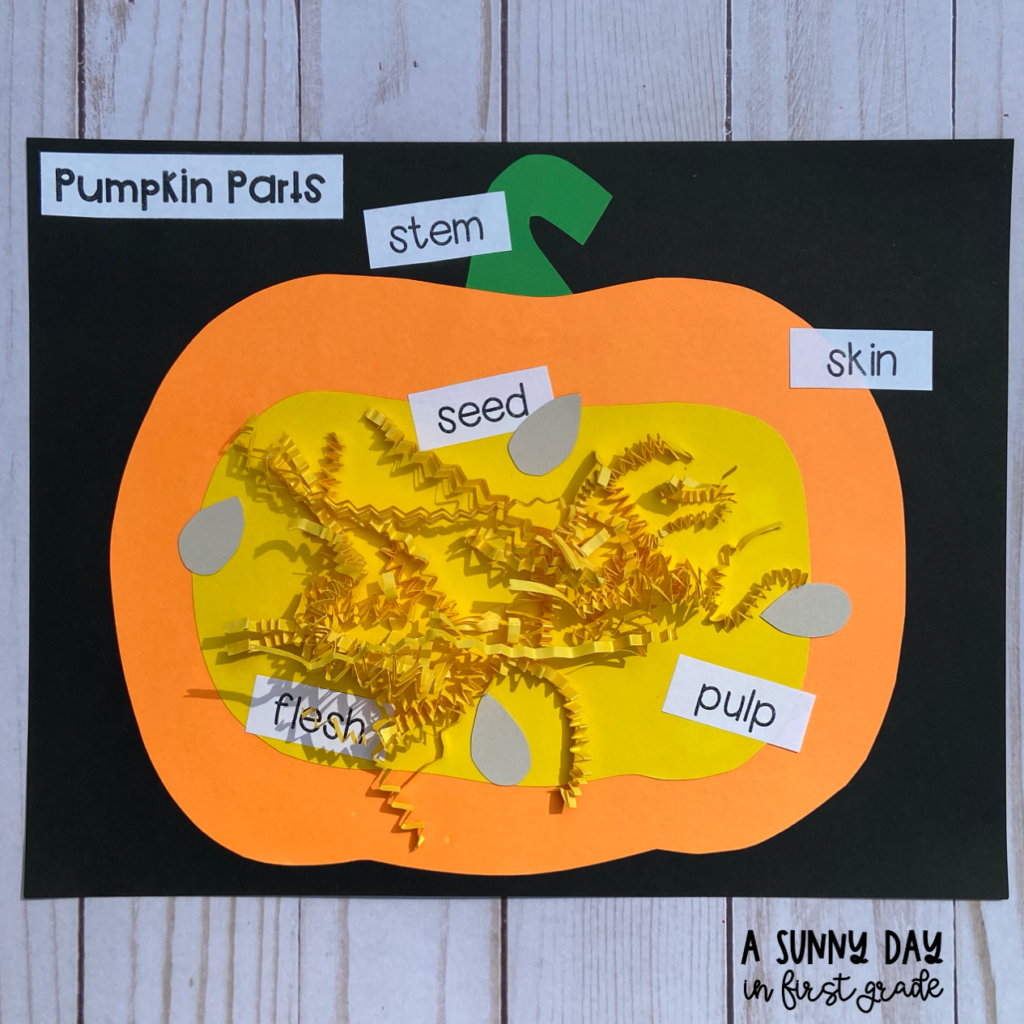 free pumpkin parts activity