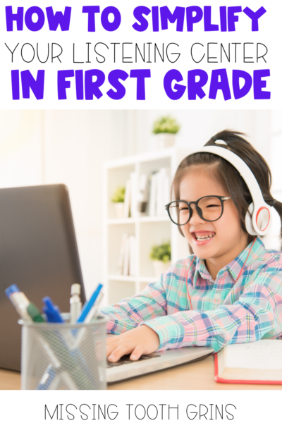 reading response sheets, listening center