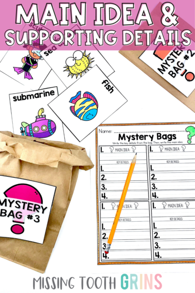 Everything You Need To Teach Main Idea - Missing Tooth Grins