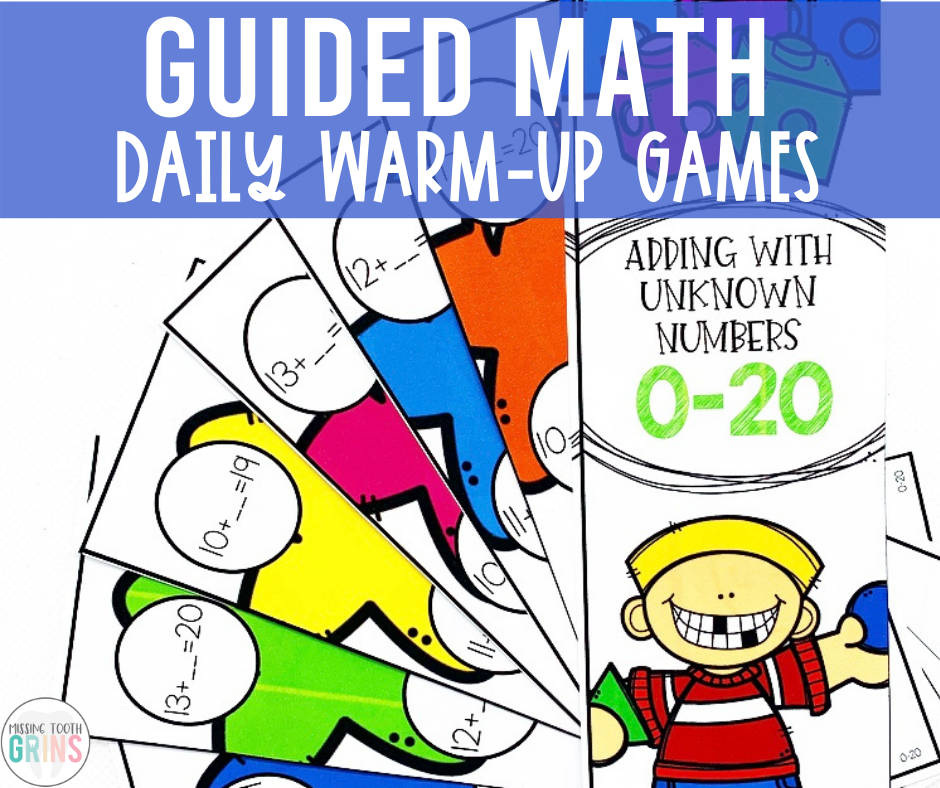 guided math must-haves for kindergarten, first, and second grade
