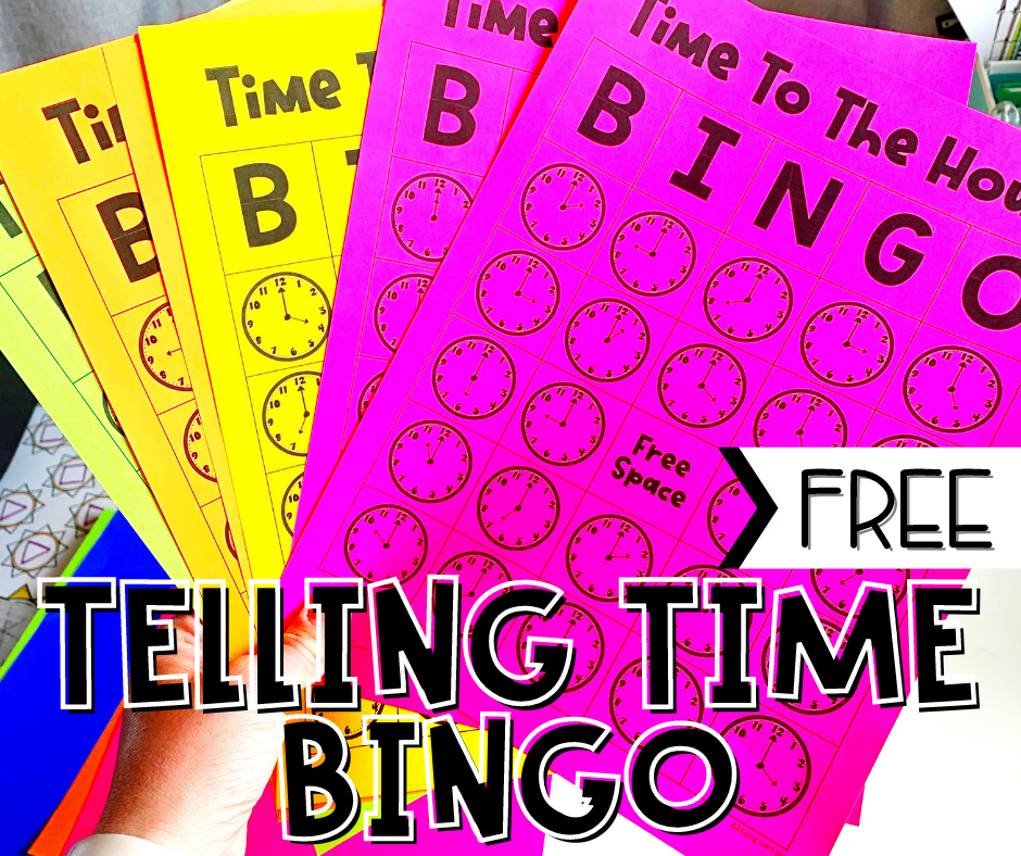 free bingo game to learn time
