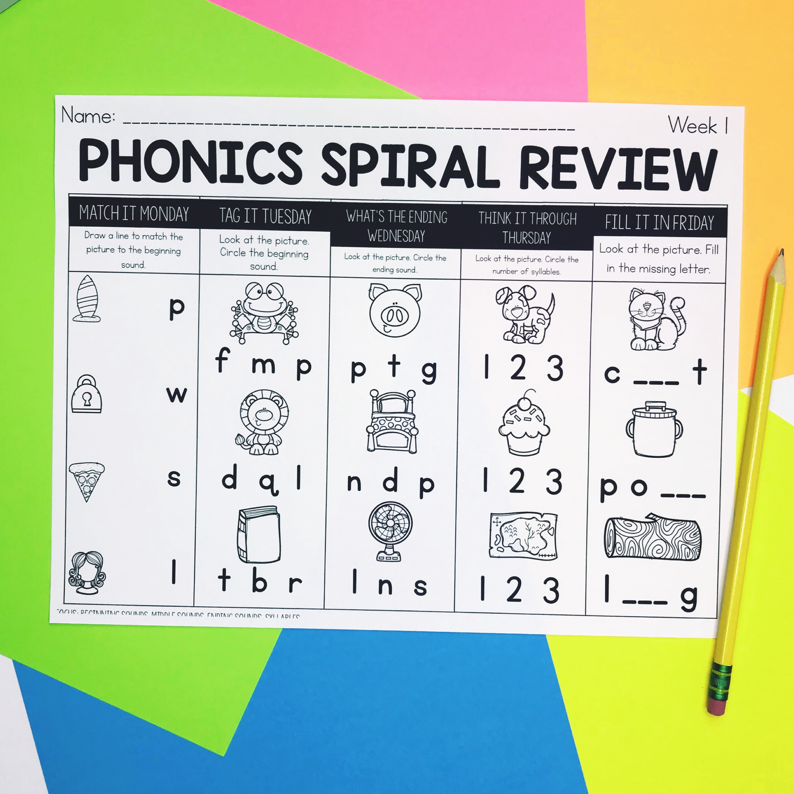 Phonics Spiral Review