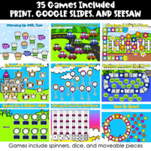 Telling Time Independent Math Games | Distance Learning - Missing Tooth ...