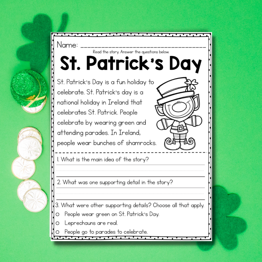 St. Patrick's Day main idea