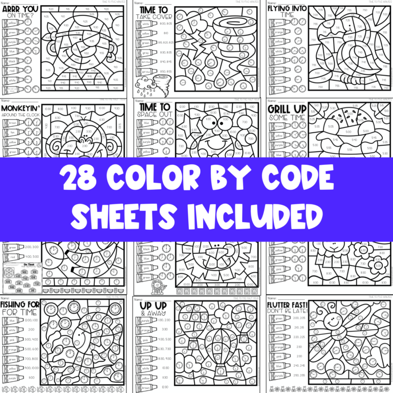 Telling Time Math Activities Bundle - Missing Tooth Grins