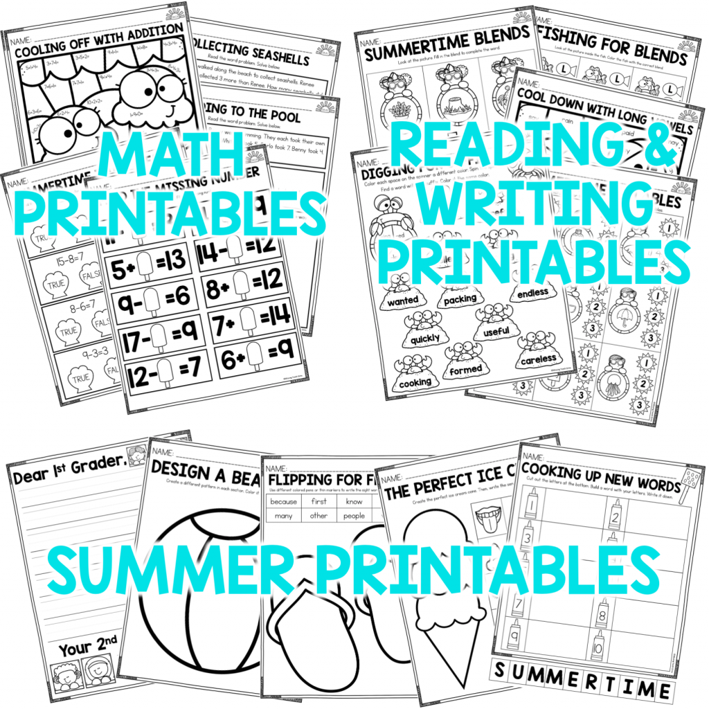 1st Grade End Of Year Activities Printables Worksheets - Missing Tooth ...