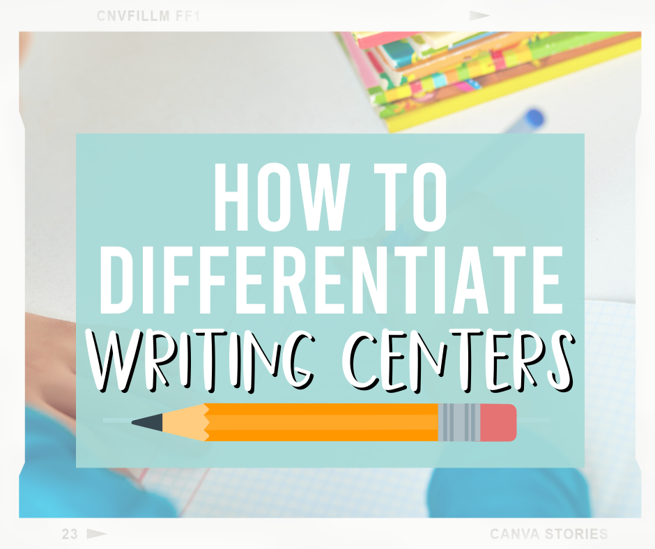 how to differentiate writing centers