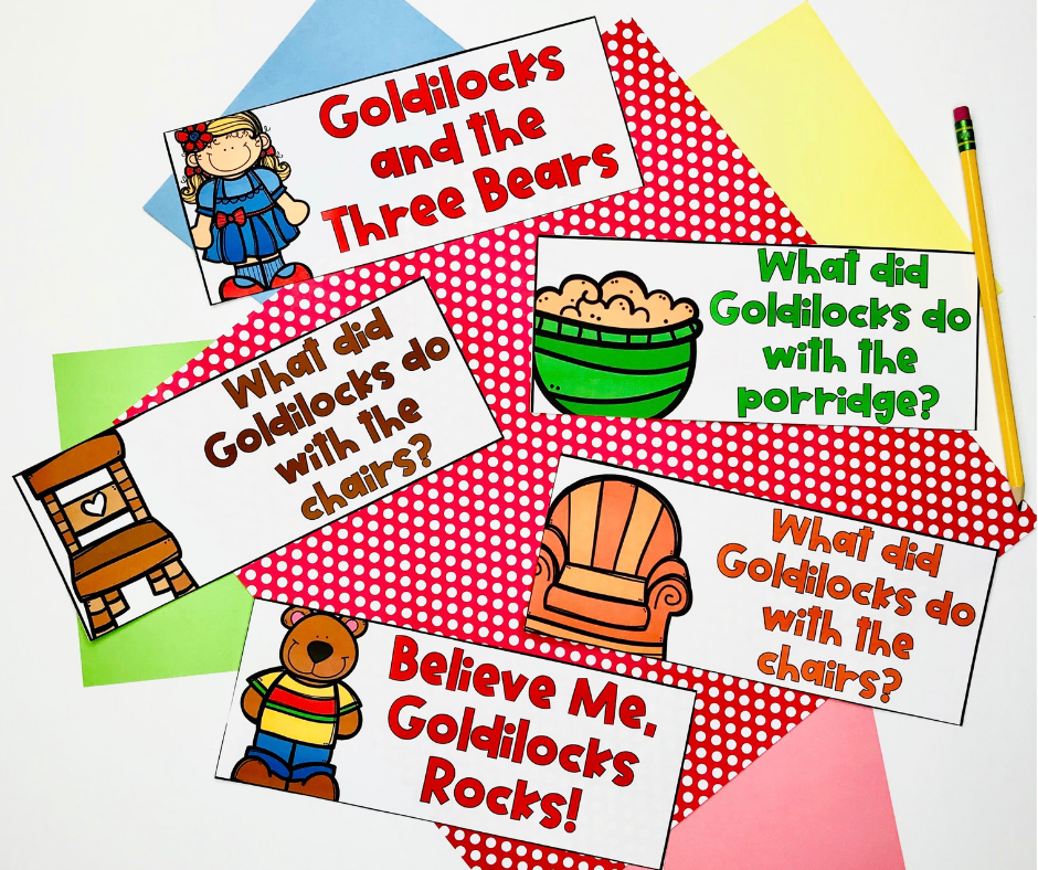 Compare and contrast activity with Goldilocks and the Three Bears
