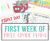 The First Week Of First Grade Plans - Missing Tooth Grins