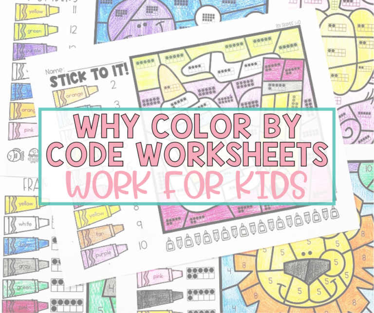Why Color By Code Worksheets Work For Kids - Missing Tooth Grins