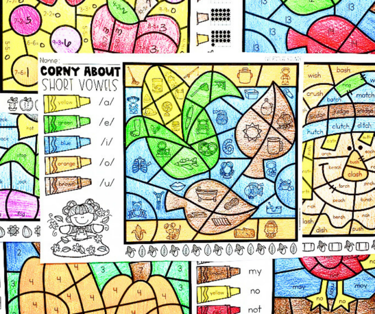 Why Color By Code Worksheets Work For Kids - Missing Tooth Grins