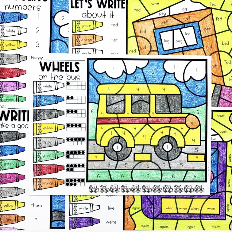 Why Color By Code Worksheets Work For Kids - Missing Tooth Grins