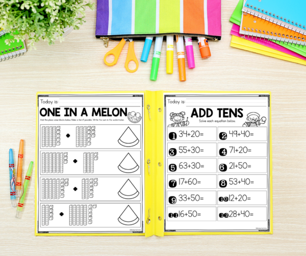 End of Year Math Review Activities For First Grade - Missing Tooth Grins