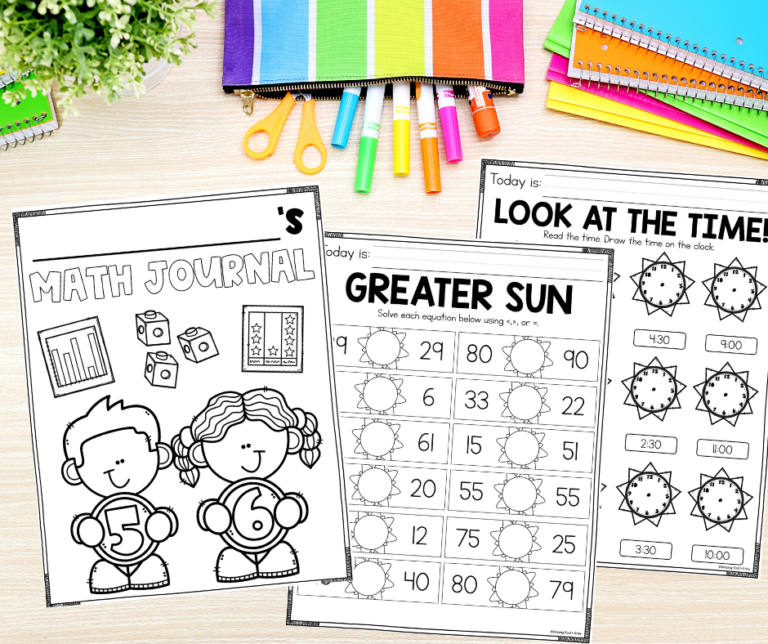 End of Year Math Review Activities For First Grade - Missing Tooth Grins