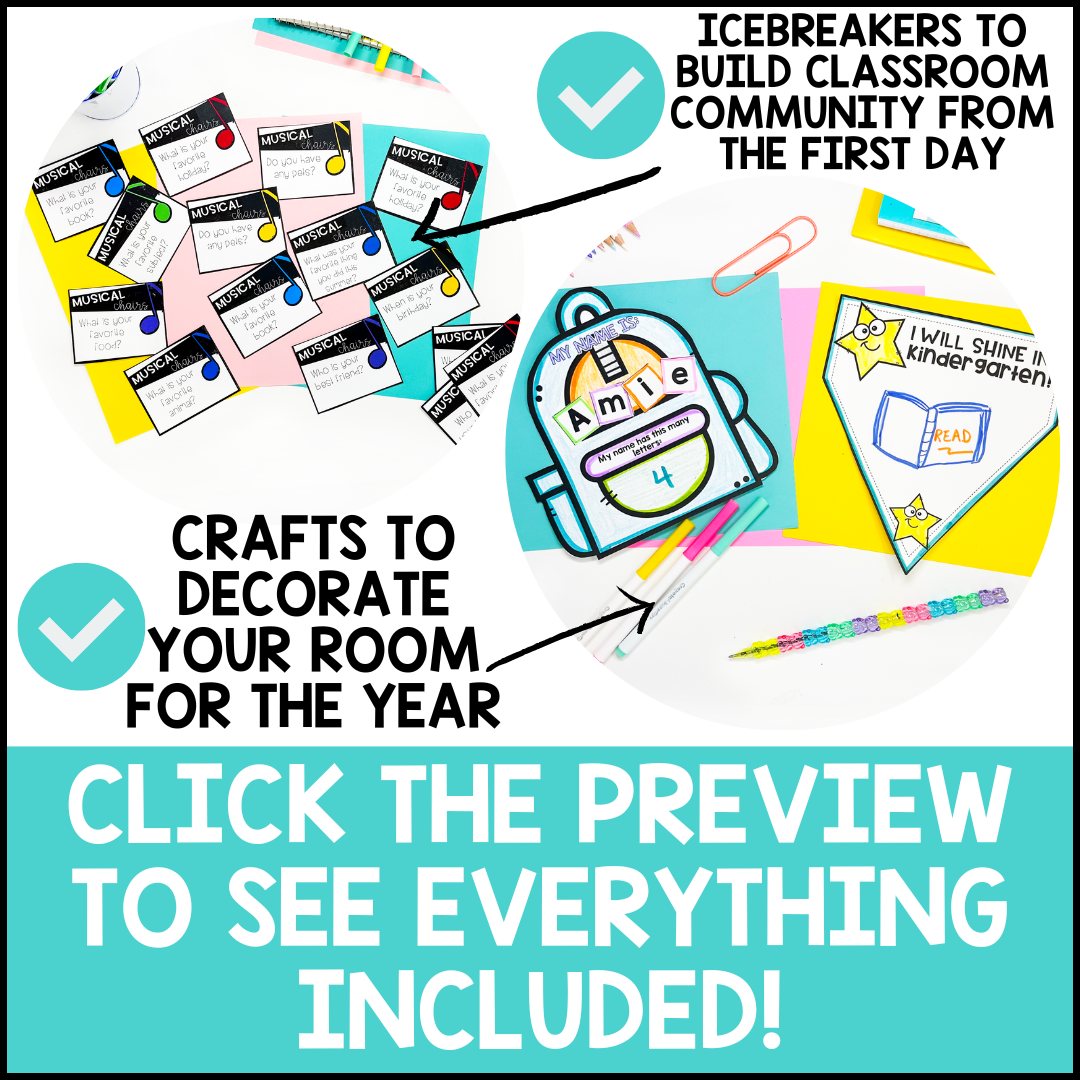 First Week of Kindergarten Activities, The Kissing Hand, Getting To Know You - Image 3